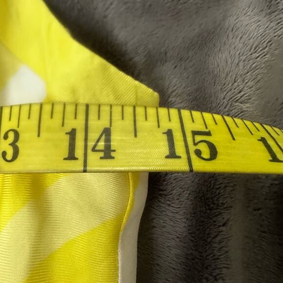 BANANA REPUBLIC Womens Dress Yellow Silk Sundress Summer Preppy Fit Flare | 0 - Picture 6 of 9